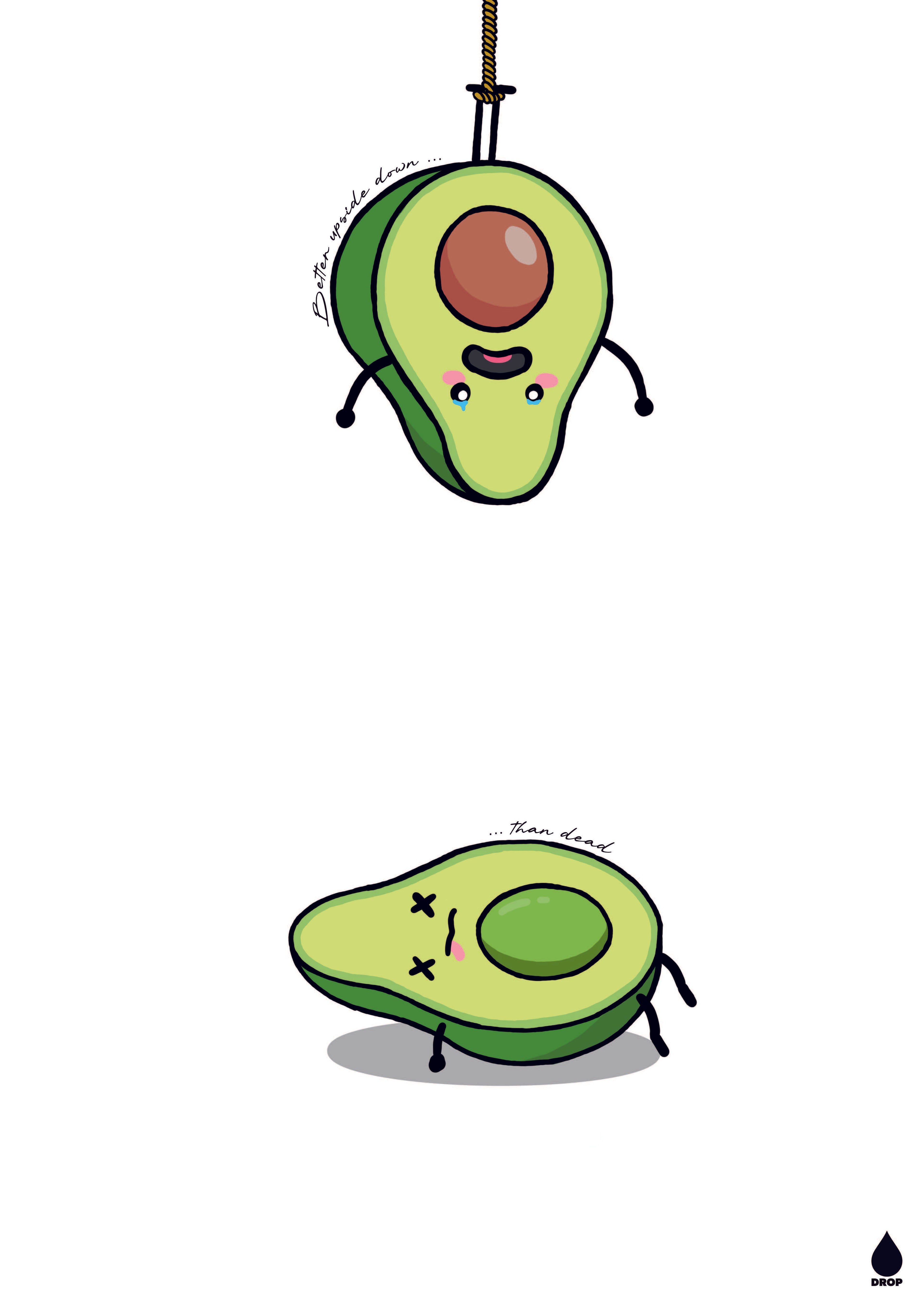 Avocado dead 31x44 cm