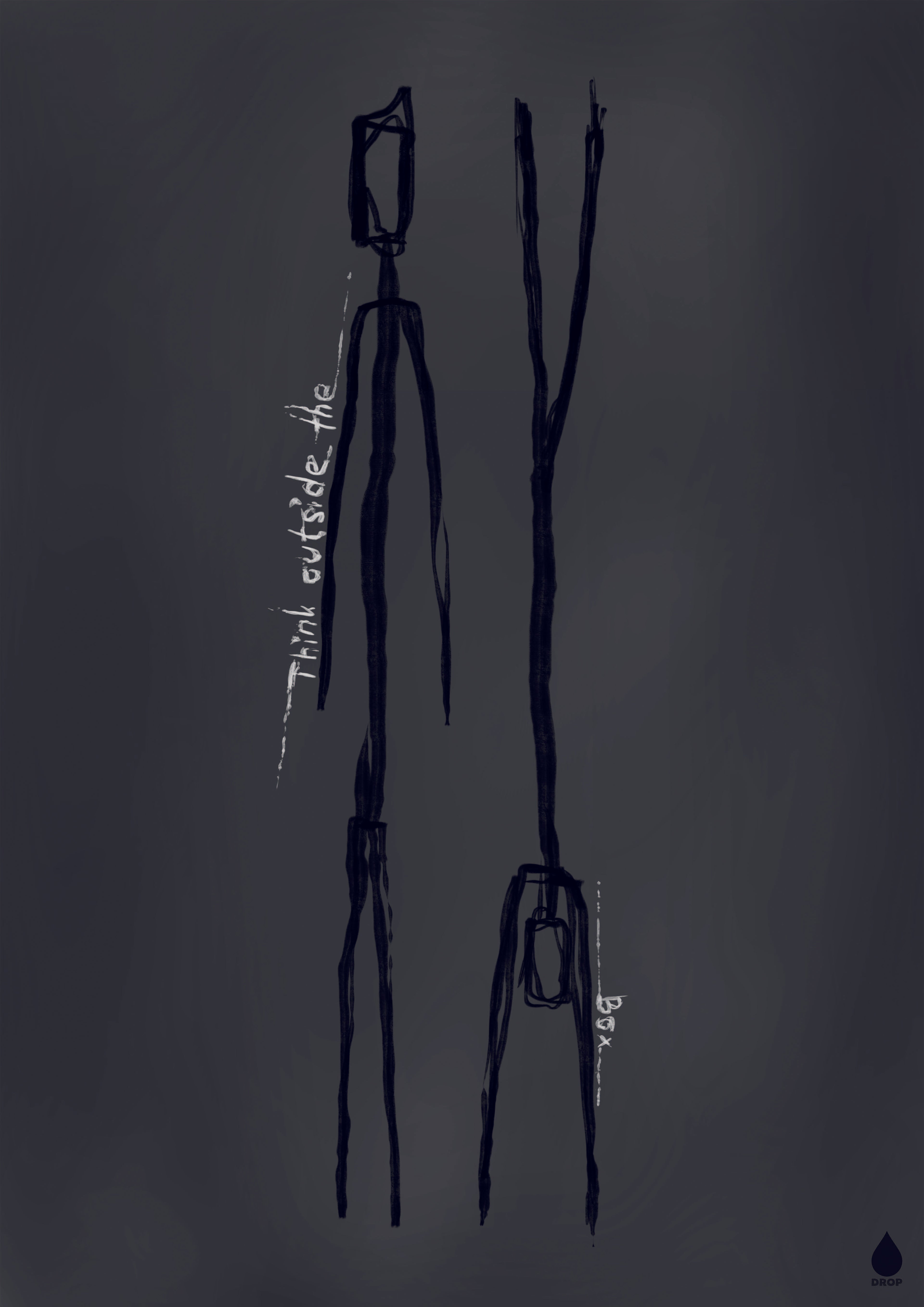 Strichmännchen31x44 cm